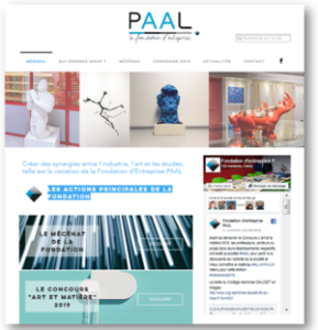 website fondation d'entreprise PAAL miniature