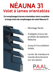 Volets Néauna 31 à lames orientables