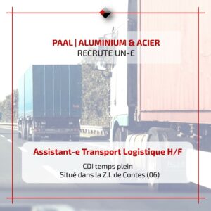 PAAL PROFILES MENUISERIE ALUMINIUM Recrutement-Assistant-e-Transport-Logistique-H-F